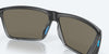 [Blue Mirror Polarized Glass Lenses, Matte Smoke Crystal Fade Frame]