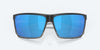 [Blue Mirror Polarized Glass Lenses, Matte Smoke Crystal Fade Frame]