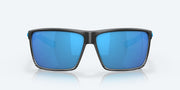 Blue Mirror Polarized Glass Lenses, Matte Smoke Crystal Fade Frame