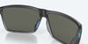 [Gray Silver Mirror Polarized Glass Lenses, Matte Smoke Crystal Fade Frame]