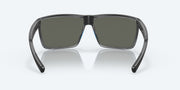 Gray Silver Mirror Polarized Glass Lenses, Matte Smoke Crystal Fade Frame