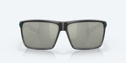 Gray Silver Mirror Polarized Glass Lenses, Matte Smoke Crystal Fade Frame