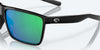 [Green Mirror Polarized Polycarbonate Lenses, Shiny Black Frame]