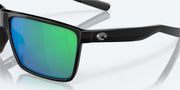 Green Mirror Polarized Polycarbonate Lenses, Shiny Black Frame