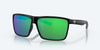 [Green Mirror Polarized Polycarbonate Lenses, Shiny Black Frame]