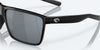 [Gray Silver Mirror Polarized Polycarbonate Lenses, Shiny Black Frame]