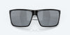 [Gray Silver Mirror Polarized Polycarbonate Lenses, Shiny Black Frame]