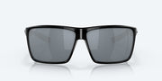 Gray Silver Mirror Polarized Polycarbonate Lenses, Shiny Black Frame