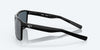 [Gray Silver Mirror Polarized Polycarbonate Lenses, Shiny Black Frame]