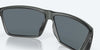 [Blue Mirror Polarized Polycarbonate Lenses, Matte Smoke Crystal Frame]