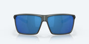 Blue Mirror Polarized Polycarbonate Lenses, Matte Smoke Crystal Frame