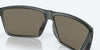 [Blue Mirror Polarized Glass Lenses, Matte Smoke Crystal Frame]