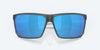 [Blue Mirror Polarized Glass Lenses, Matte Smoke Crystal Frame]