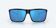 Blue Mirror Polarized Glass Lenses, Shiny Black Frame