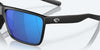 [Blue Mirror Polarized Glass Lenses, Matte Black Frame]