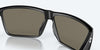 [Blue Mirror Polarized Glass Lenses, Matte Black Frame]