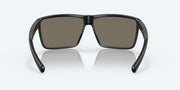 Blue Mirror Polarized Glass Lenses, Matte Black Frame