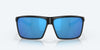 [Blue Mirror Polarized Glass Lenses, Matte Black Frame]