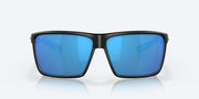 Blue Mirror Polarized Glass Lenses, Matte Black Frame