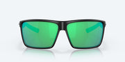 Green Mirror Polarized Glass Lenses, Black Frame