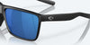 [Blue Mirror Polarized Polycarbonate Lenses, Matte Black Frame]