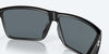 [Blue Mirror Polarized Polycarbonate Lenses, Matte Black Frame]