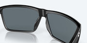 Blue Mirror Polarized Polycarbonate Lenses, Matte Black Frame