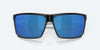 [Blue Mirror Polarized Polycarbonate Lenses, Matte Black Frame]