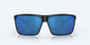 [Blue Mirror Polarized Polycarbonate Lenses, Matte Black Frame]