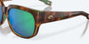 [Green Mirror Polarized Polycarbonate Lenses, Shiny Palm Tortoise Frame]