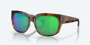 Green Mirror Polarized Polycarbonate Lenses, Shiny Palm Tortoise Frame