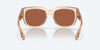 [Copper Silver Mirror Polarized Polycarbonate Lenses, Shiny Blonde Crystal Frame]