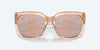 [Copper Silver Mirror Polarized Polycarbonate Lenses, Shiny Blonde Crystal Frame]