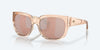 [Copper Silver Mirror Polarized Polycarbonate Lenses, Shiny Blonde Crystal Frame]