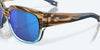 [Blue Mirror Polarized Glass Lenses, Shiny Wahoo Frame]