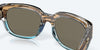 [Blue Mirror Polarized Glass Lenses, Shiny Wahoo Frame]