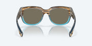 Blue Mirror Polarized Glass Lenses, Shiny Wahoo Frame