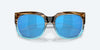 [Blue Mirror Polarized Glass Lenses, Shiny Wahoo Frame]