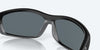 [Blue Mirror Polarized Polycarbonate Lenses, Matte Black Frame]