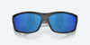 [Blue Mirror Polarized Polycarbonate Lenses, Matte Black Frame]