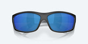 Blue Mirror Polarized Polycarbonate Lenses, Matte Black Frame