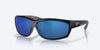 [Blue Mirror Polarized Polycarbonate Lenses, Matte Black Frame]