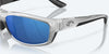 [Blue Mirror Polarized Polycarbonate Lenses, Silver Frame]