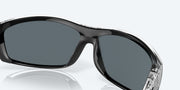 Blue Mirror Polarized Polycarbonate Lenses, Silver Frame