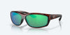 [Green Mirror Polarized Glass Lenses, Tortoise Frame]