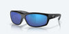 [Blue Mirror Polarized Glass Lenses, Matte Black Frame]