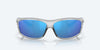 [Blue Mirror Polarized Glass Lenses, Silver Frame]