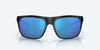 [Blue Mirror Polarized Glass Lenses, Matte Black Frame]