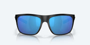 Blue Mirror Polarized Glass Lenses, Matte Black Frame