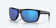 Blue Mirror Polarized Glass Lenses, Matte Black Frame